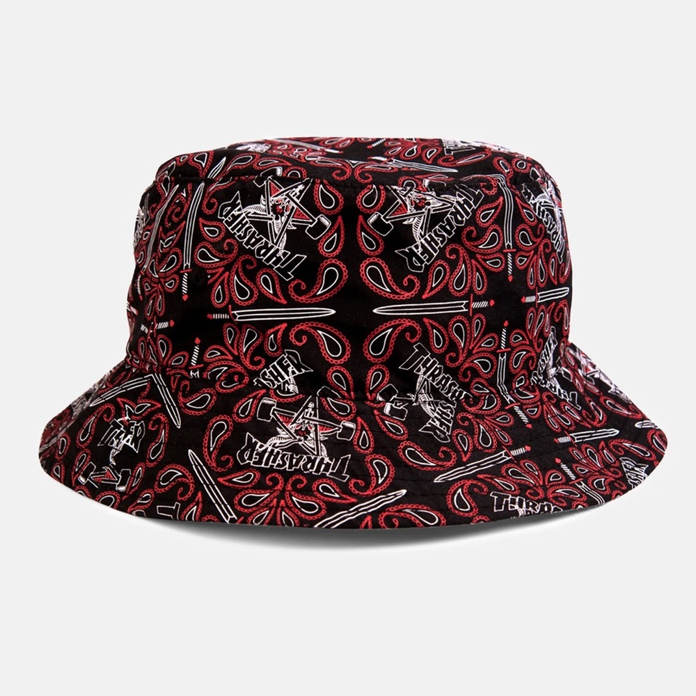 THRASHER bandana bucket hat.